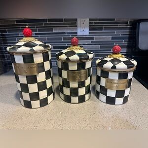 Mackenzie Child Courtly Check Canister